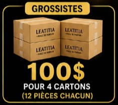 4 CARTONS DE 48 PIECES HUILE LEATITIA